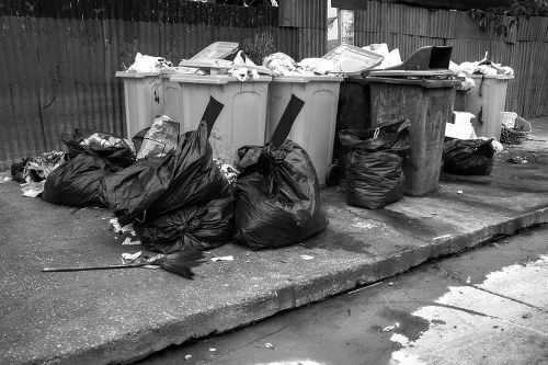 Residential waste collection in St Johns Wood neighborhood