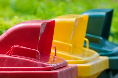 Eco-friendly composting during garden clearance in St Johns Wood