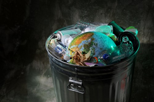 Professional team handling waste clearance