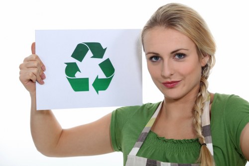 Customer consulting with furniture clearance service