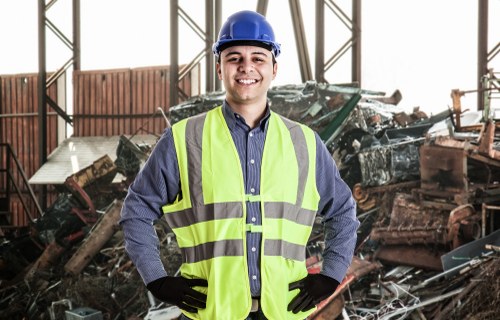 Various types of builders waste materials